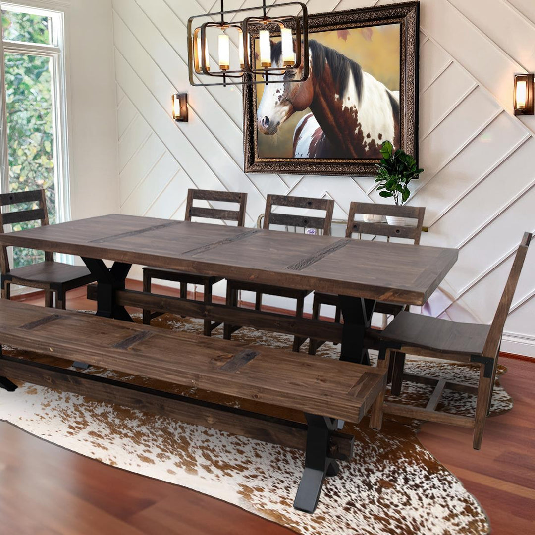 Riverside Dark Walnut Dining Room Bench