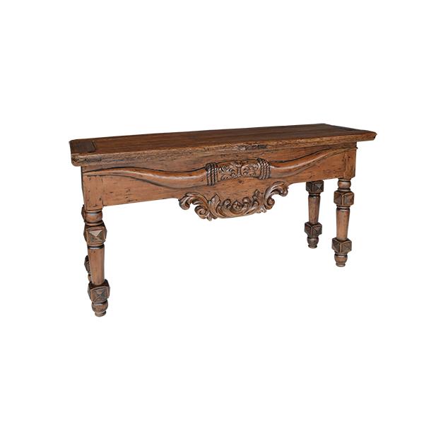 Longhorn Carved Console Table